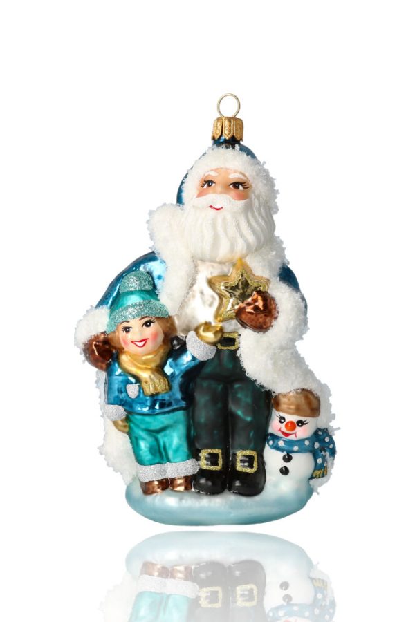 Дед Мороз с ребенком и звездой