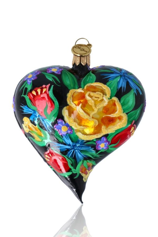 Сердце черное розы