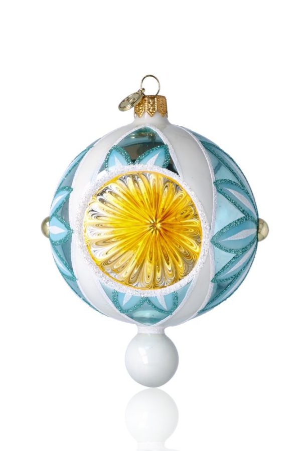 Шар с рефлектором голубой