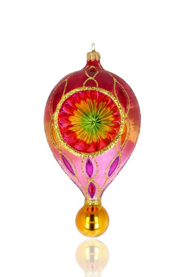 Подвес с рефлектором розовый