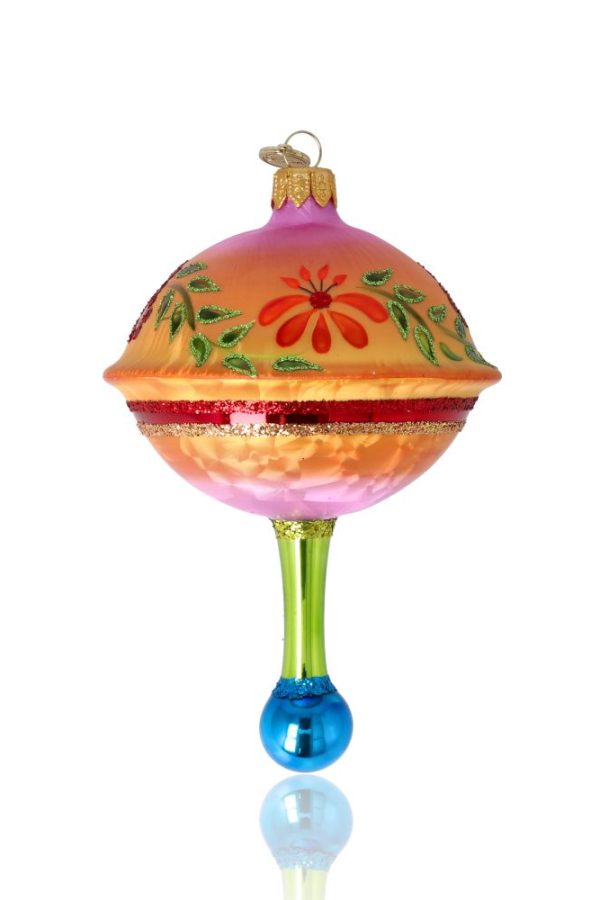 Подвес оранжевый с цветами