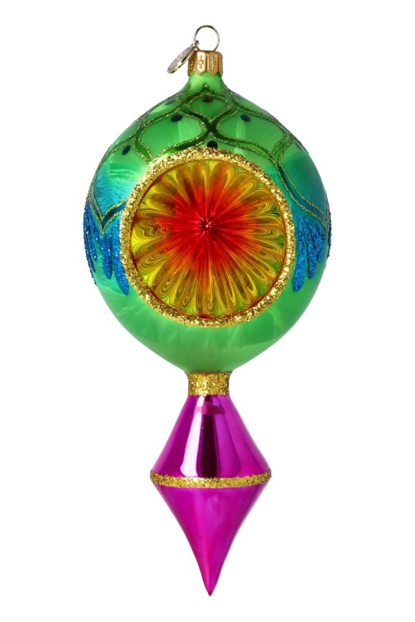 Шар зелёный с рефлектором