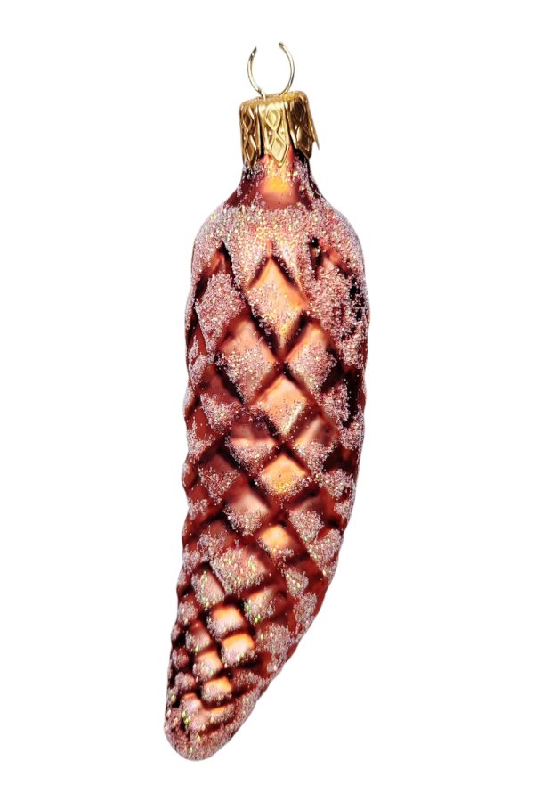 Шишка с загибом коричневая