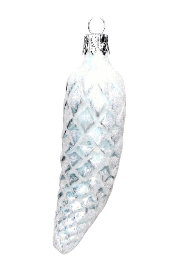 Шишка с загибом белая