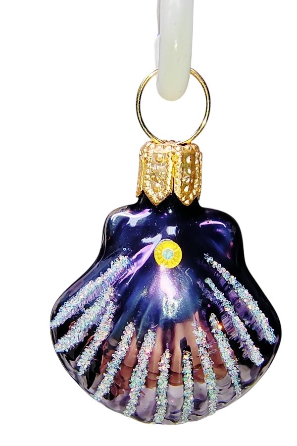 Ракушка. Гребешок. Синяя (мини)